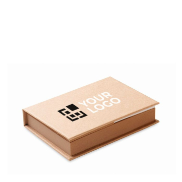 Blocnote met plaknotities en stiften