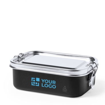 Luchtdichte gerecyclede stalen lunchbox met logo