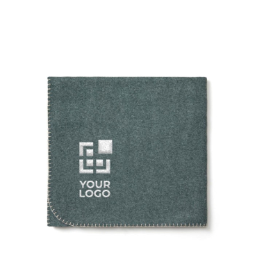 Gedeeltelijk gerecyclede Schotse fleece deken met logo