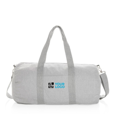 Bedrukte reistassen van ongeverfd gerecycled canvas