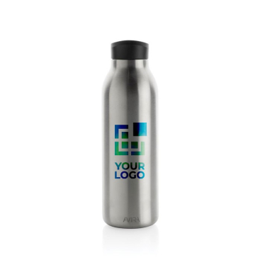BPA-vrije thermische drinkfles met logo en draaglus weergave met jouw bedrukking
