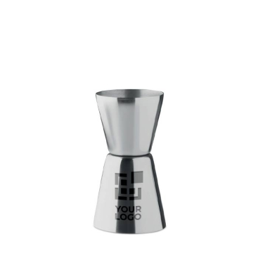 RVS maatbeker met afmetingen van 25 en 40ml