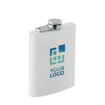 Gerecyclede roestvrijstalen fles voor full colour bedrukking 190ml weergave met bedrukking