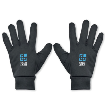 Polyester tactiele sporthandschoenen met logo voor smartphonegebruik