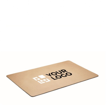 Grote antislip muismat met logo van gerecycled papier weergave met bedrukking
