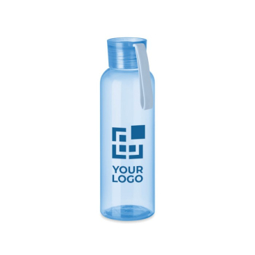 Tritan drinkfles met logo in diverse kleuren met siliconen handvat 500ml