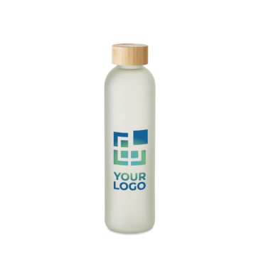 Sublimatie glazen fles bedrukken met bamboe deksel 650ml