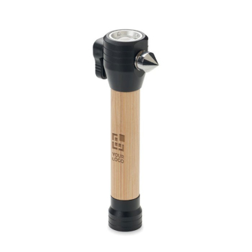 3 in 1 hamer met zaklamp met logo bedrukken