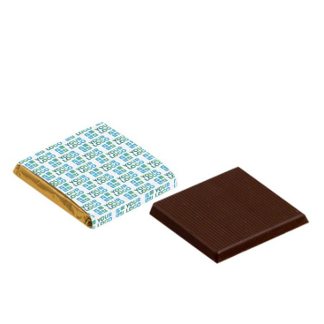 Chocoladerepen van pure chocolade in goud verpakt 5g kleur wit hoofdweergave