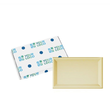 Mini individuele witte of donkere chocoladerepen 10g