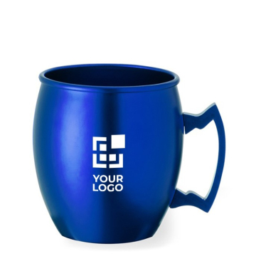 Aluminium mok met geometrisch handvat met inhoud 540 ml