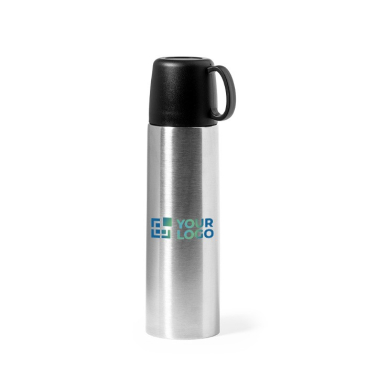 500 ml roestvrijstalen thermoskan met 130 ml bekerfunctie