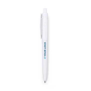 Balpen van gerecycled plastic met blauwe inkt