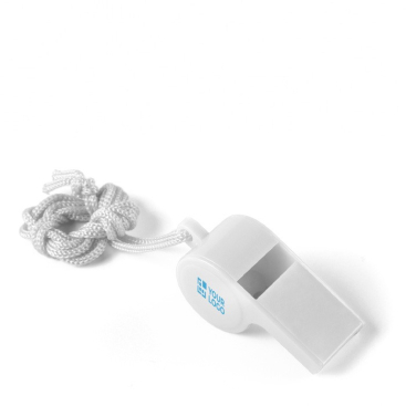 Klassiek fluitje met bijpassend lint om om de nek te hangen