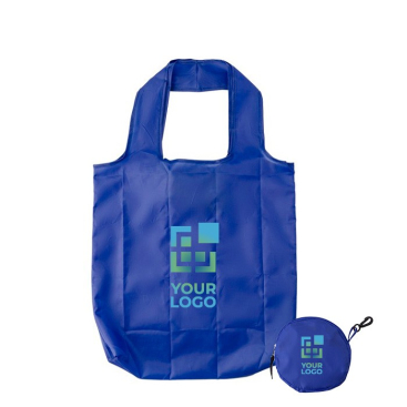 190T polyester opvouwbare boodschappentas met haak