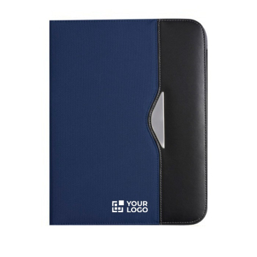 Portefeuille van gerecycled leer en polyester met A4-toepassingen