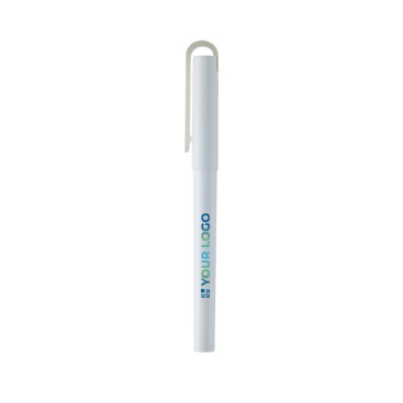 Gerecyclede plastic pen bedrukken met logo met zwarte inkt