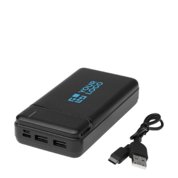 Powerbank van 20.000 mAh van gerecycled materiaal 