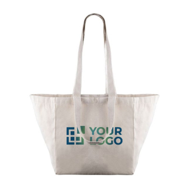 Tas van natuurlijk canvas met dubbele handvatten, 220 g/m2