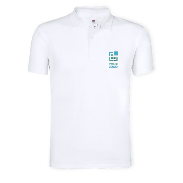 100% katoenen poloshirt met logo 175 g/m2 Fruit Of The Loom