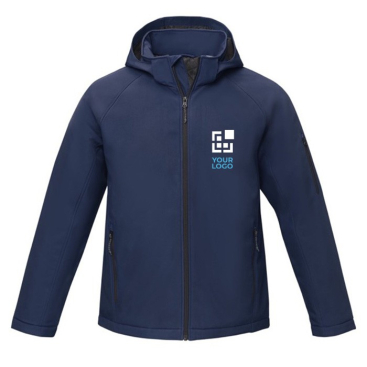 Heren polyester jas met logo 250 g/m2 Elevate Essentials 