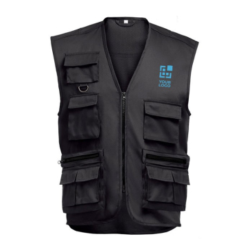 Bodywarmer van polyester en katoen THC PIXEL 200 g/m2 met afdrukgebied