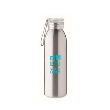 RVS fles met deksel met bijpassend siliconen handvat 650ml