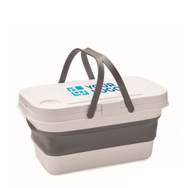 Opvouwbare siliconen picknickmand, omvormbaar tot plank 16L