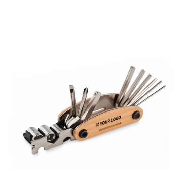 Multitool van bamboe met 11 functies