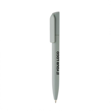 Mini ecovriendelijke balpen met draaiknop en blauwe inkt Dokumental®