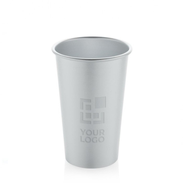 Gerecyclede aluminium beker met enkele wand voor drankjes 450ml