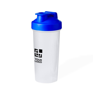 Transparante shaker met gekleurde schroefdop en filter 800ml