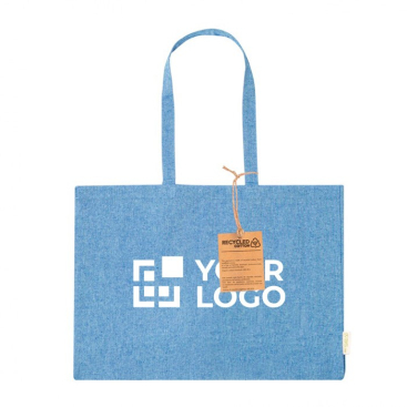 Tas van 100% gerecycled katoen met lange handvaten, 220 g/m2