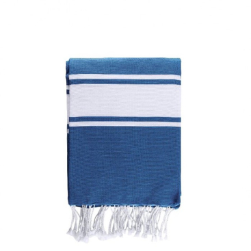 Twee-kleurige pareo handdoek van katoen en polyester 200 g/m2
