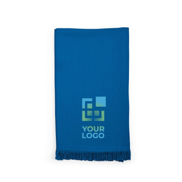 Strandhanddoek 80x180cm van gerecycled katoen met franjes 250 g/m2