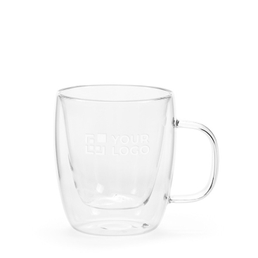 Dubbelwandige borosilicaatglazen beker 250ml
