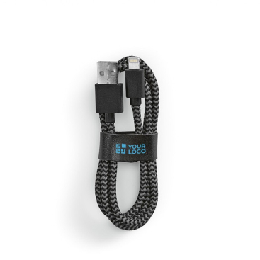 Oplaadkabel van RPET van 1 meter met USB-A en Lightning connector
