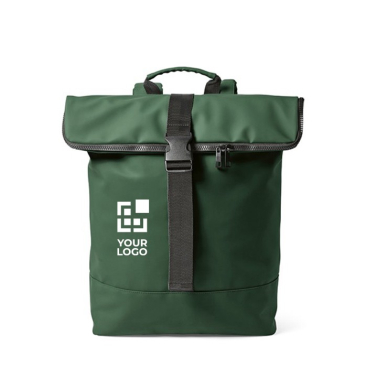 Gerecyclede lederen laptoprugzak met gevoerde rug 15,6