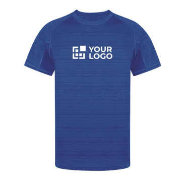 Unisex sportshirt van 100% polyester met streepdesign 135 g/m2