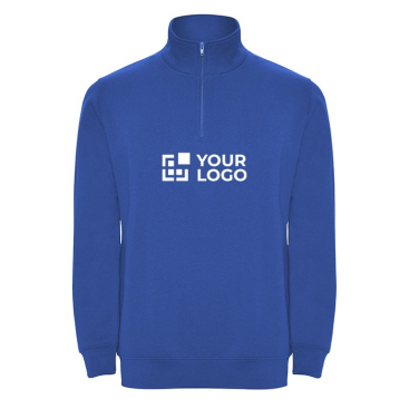 Sweatshirt van katoen en polyester met halve rits 280 g/m2 Roly