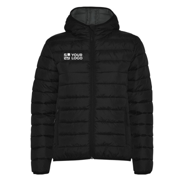Gevoerde jas van polyester met capuchon voor dames 290 g/m2 Roly