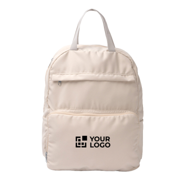 Opvouwbare rugzak van polyester en katoen met dubbele rits