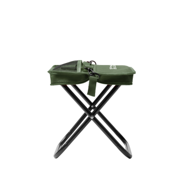 Compacte opvouwbare polyester stoel met hoes en zakken