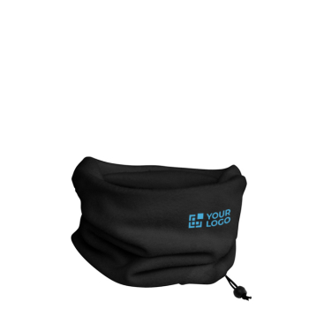 Fleece nekwarmer van polyester met elastische verstelband 200 g/m²