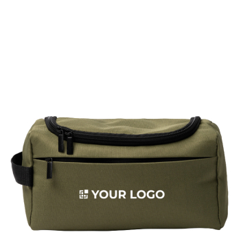 Ecologische toilettas met binnenvak van gaas en zijlus