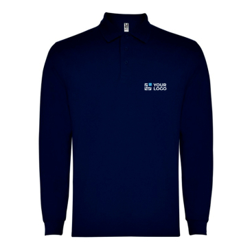 Polo met lange mouwen van polyester 220 g/m² Roly Direct Carpe 