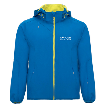 Softshell jas met afneembare capuchon en ritszakken - Roly Direct 