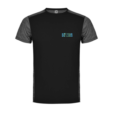 T-shirt met logo van polyester 135 g/m² Roly Direct Zolder 