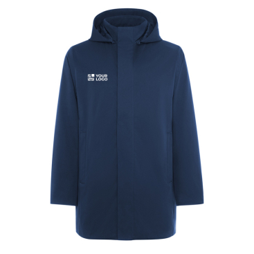 Unisex 3/4 parka met afneembare capuchon en rits Roly Direct Dome