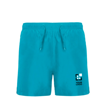 Zwemshort van polyester met zijzakken 100 g/m² Roly Direct Aqua 